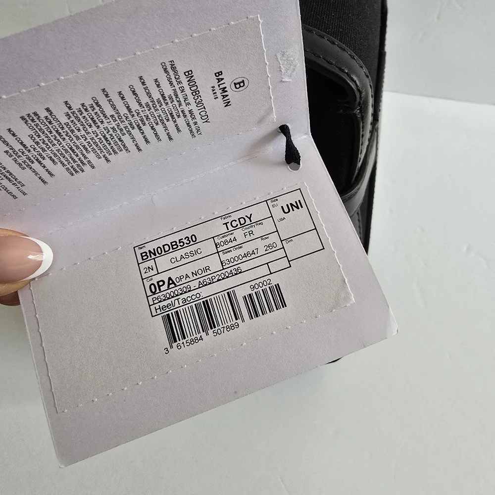 Balmain B-Buzz 23 Top Handle Bag Black - Picture 4 of 10